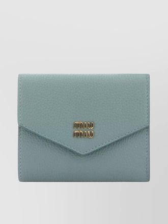財布・小物その他 MIU MIU Cerulean Leather Card Holder Blue Miu Miu Wallets and cardholders for Women | Lyst