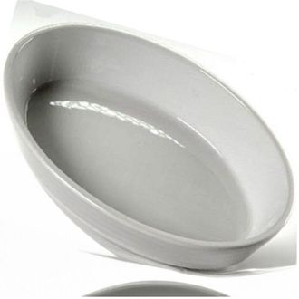 Trade Shop Trade Shop - Pirofila Ovale Bianca Teglia Forno Lasagnera 30,5x21,5x6 Cm In Porcellana 646751
