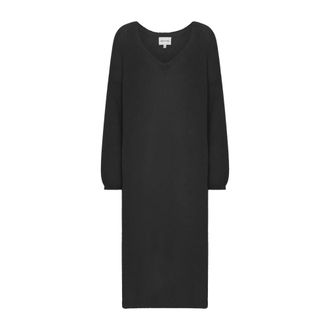 Americandreams Silja Dress - Dames - Kleedjes - Zwart - ONE Size - Wol - Kleedjes