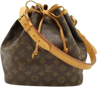 Louis Vuitton Pre-owned Bucket Bags, female, Brown, Size: ONE SIZE Pre-owned Canvas Bucket Bag