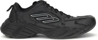 Balenciaga Black Calf Leather Bos Taurus Athletic Mens Sneakers