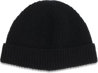 Valentino Garavani Mens Black Cashmere Beanie Accessory