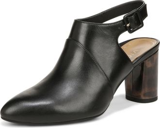 Vionic Womens Vionic Roseville Boots Black Leather Block Heel Bootie HAWK1131