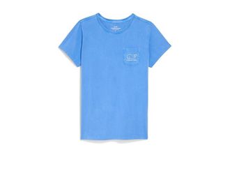 Vineyard Vines Short Sleeve Pocket T-Shirts Womens T Shirt Breaker Blue : XL, Cotton