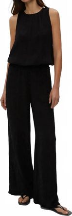 Michael Stars Janelle Tie Neck Tank Top In Black