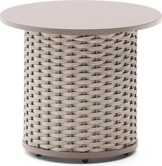 K Home Premium Outdoor Beistelltisch Sedalisa ø 50 cm - Taupe/Beige
