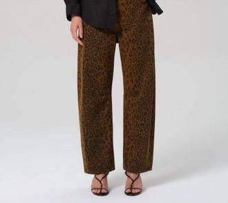 Citizens Of Humanity Miro Relaxed Fit Pants In Sepia Cheetah