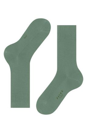 Falke Tiago Organic Cotton Dress Socks in Sage at Nordstrom, Size 45-46