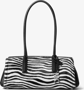 Michael Kors Laila Small Zebra Print Calf Hair Shoulder Bag