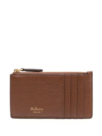 Mulberry Leren portemonnee met rits - Bruin