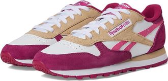 Reebok Lifestyle Classic Leather Womens Classic Shoes White/True Pink/Very Berry : 10.5 B - Medium