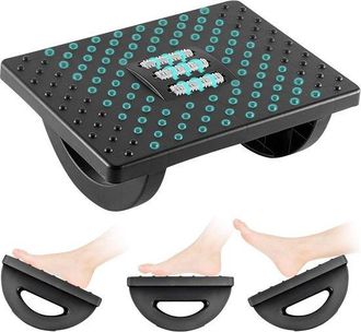 OEM Allecto Premium: Reposapi&eacute;s Ergon&oacute;mico Con Masaje De Rodillos Para Un Apoyo C&oacute;modo De Las Piernas Debajo Del Escritorio En La Oficina