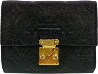Louis Vuitton Pre-owned Portemonnee (tri-fold) - Dames - Vintage Accessoires - Zwart - ONE Size - Leer - Vintage