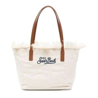 MC2 Saint Barth Tote Bags, female, Beige, Size: ONE SIZE City Bag Mid Fringe