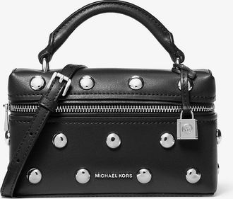 Michael Kors Jana Extra-Small Studded Leather Crossbody Bag