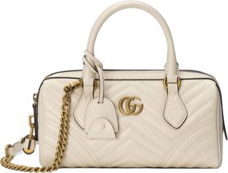 Gucci (WMNS) Gucci GG Marmont Small Top Handle Bag White 746319-AABZB-9022