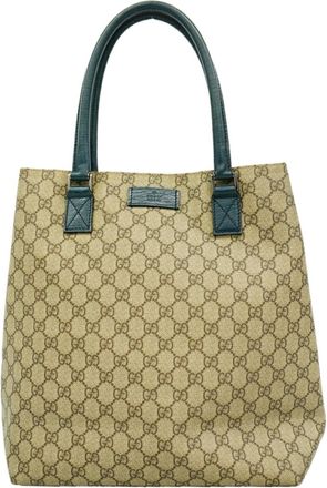 Gucci Brown Pvc Tote Bag (Pre-Owned)