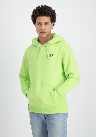 Alpha Industries Hoodie ALPHA INDUSTRIES Basic Hoodie SL, Herren, Gr. S, gr&uuml;n (hornet gr&uuml;n), Obermaterial: 80% Baumwolle, 20% Polyester, regular fit, Sweatshirts Hoodi
