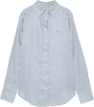 Maison Labiche Camicia Dewet Amour a righe - Blu