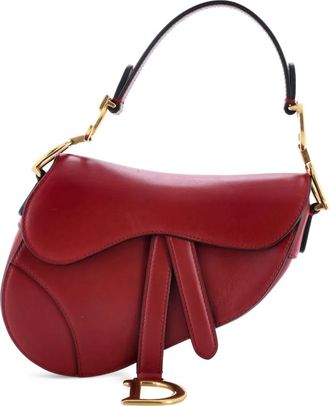 Dior Saddle Handbag Leather Mini shoulder bag - Rood