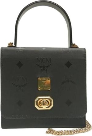 MCM Pre-owned Handbags, female, Black, Size: ONE SIZE Pre-owned Plastic handbags