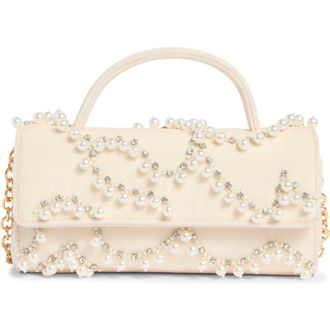 Lele Sadoughi Mini Tabitha Top Handle Bag in Ivory at Nordstrom Rack