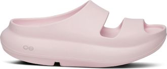 Oofos Womens OOyea Slide Sandals Pink 10