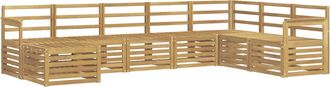 vidaXL Conjunto De Sof&aacute;s De Exterior 8 Uds. Blanco Vidaxl