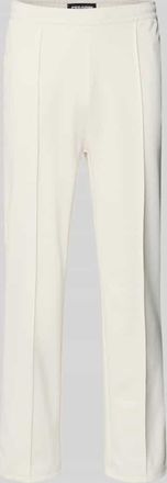 Pegador Trackpants mit L&auml;ngsn&auml;hten Modell Motus in Offwhite, Gr&ouml;&szlig;e XXL