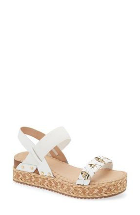Bottero Noronha Slingback Platform Wedge Sandal in Branco at Nordstrom, Size 10