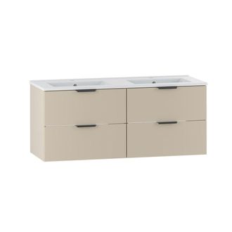 Petits Meubles Mueble lavabo doble encastrado 120cm paneles de melamina y mdf