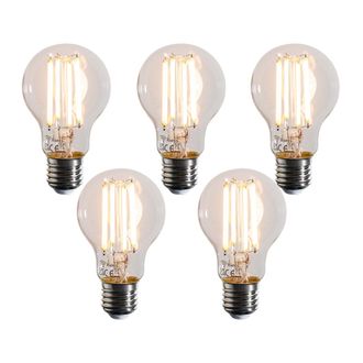 LUEDD Luedd - Juego De 5 Bombillas Led E27 Inteligentes Regulables En Kelvin A60 Transparente 7w 806 Lm 1800-3000k