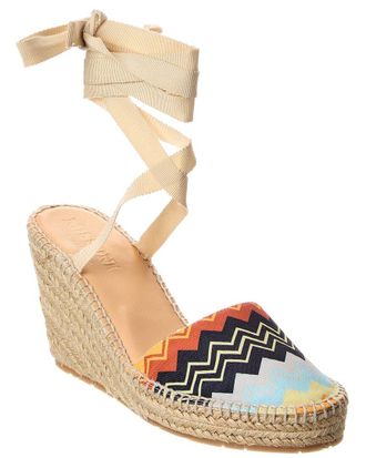 Missoni Canvas Wedge Sandal