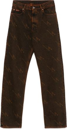 Martine Rose Jeans con stampa - Arancione