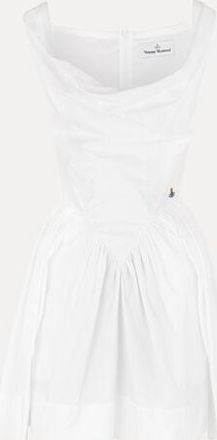 Vivienne Westwood Mini Sunday Dress Compact Poplin White 38 Women