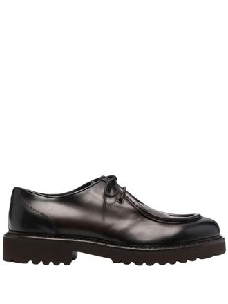 Doucal's Derby Parabout Polished Calf Leather Derby Shoes