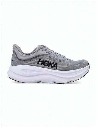Hoka One One Breathable Mesh Grey Sneakers With Cushioned Midsole