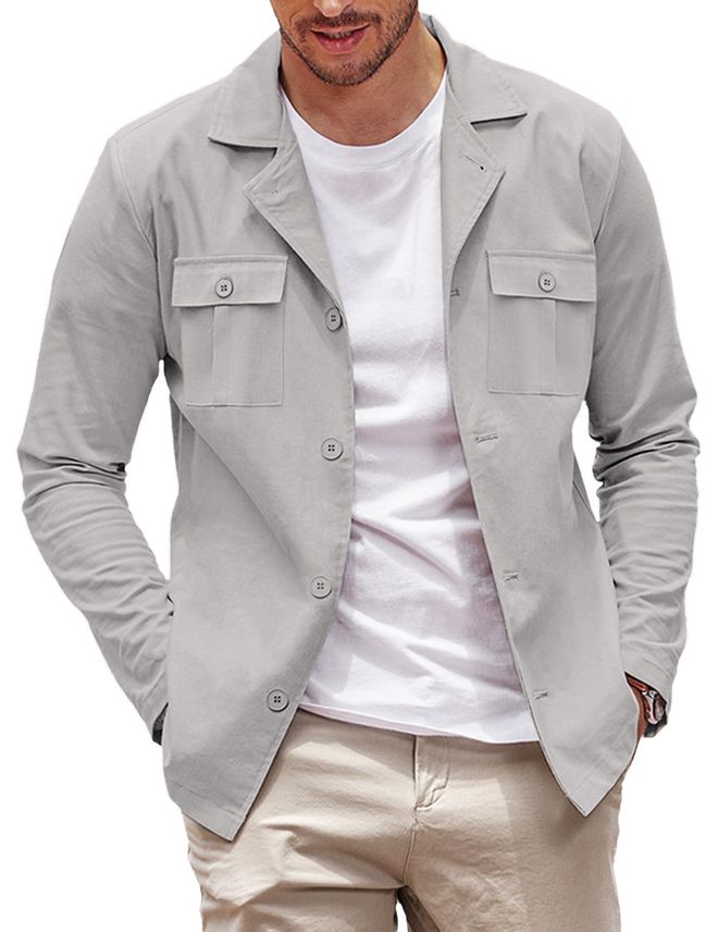 Overshirt Graue Hemdjacke Herren Kariertes Hemd Karierte Flanell