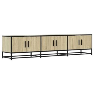Berkfield Home TV Cabinet Sonoma Oak 180x35x41 cm Engineered Wood in Light Tan | Size: 180 x 35 x 41 cm