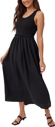 Bella Dahl Linen-Blend Midi Dress