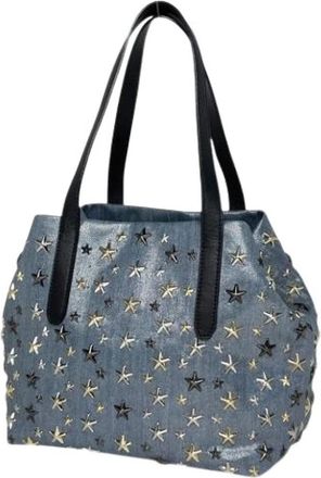 Jimmy Choo London Pre-owned Tote Bags, female, Blue, Size: ONE SIZE Pre-owned Tote bag