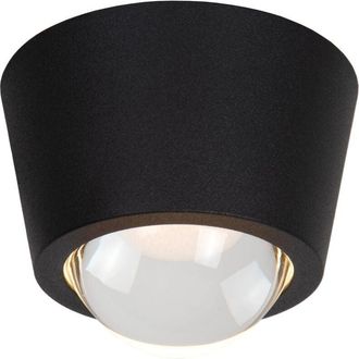 Lucide Lucide - Rigon Flush ceiling light Ø9cm led 3000K - Black