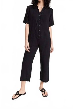 Velvet Elia Gauze Jumpsuit In Black