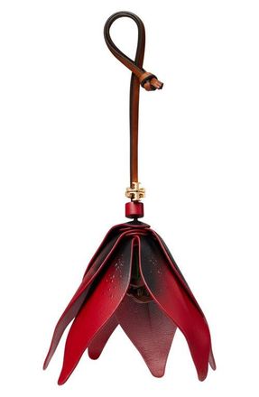 Tory Burch Flower Bag Charm in Red at Nordstrom