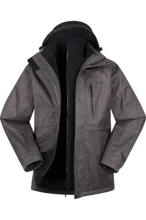 Mountain Warehouse Mens Bracken Extreme 3 in 1 Waterproof Jacket