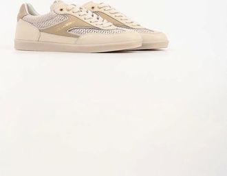 Karl Lagerfeld Womens Karl Lagerfeld Kandidate Mesh Mix Womens Cream Trainers - Size: 5