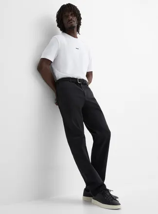 BOSS Mens Minimalist stretch chinos Straight fit