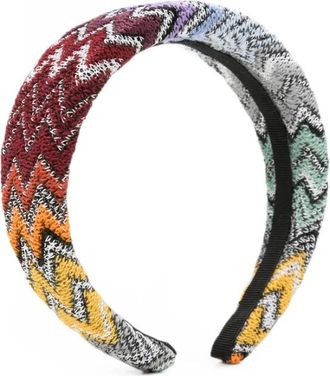 Missoni Zigzag Gebreide Gewatteerde Haaraccessoire - Dames - Haaraccessoires - Veelkleurig - ONE Size - Accessoires
