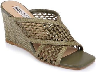 Badgley Mischka Xandria Wedge Sandal in Olive at Nordstrom, Size 8.5