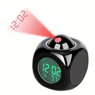 OEM Reloj Digital Con Proyector Para El Dormitorio, Despertador Multifuncional Con Indicador De Temperatura Y Fecha - Crezuo